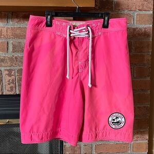 Hollister Bright Pink Board Shorts